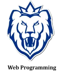 Image of the Macomb Community College Monarchs logo with Web Programming written beneath it